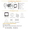 Danmini Q5 PIR 2.4 inch Screen 2.0MP Security Camera No Disturb Peephole Viewer, Support TF Card / Night Vision / PIR Motion Detection / Body Sensor / Video Recording (Black) - Image 13