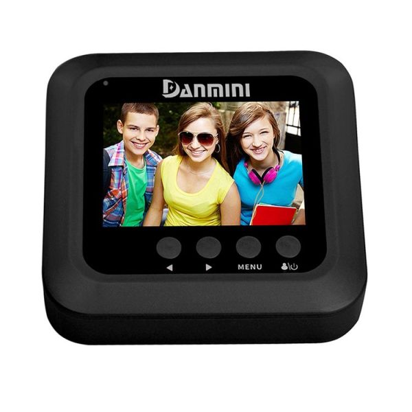 Danmini Q5 PIR 2.4 inch Screen 2.0MP Security Camera No Disturb Peephole Viewer, Support TF Card / Night Vision / PIR Motion Detection / Body Sensor / Video Recording (Black) - Image 2