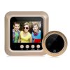 W5 2.4 inch Screen 2.0MP Security Camera No Disturb Peephole Viewer Doorbell, Support TF Card / Night Vision / Video Recording (Gold)