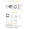 W5 2.4 inch Screen 2.0MP Security Camera No Disturb Peephole Viewer Doorbell, Support TF Card / Night Vision / Video Recording (Gold) - Image 11