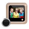 X5 2.4 inch Screen 2.0MP Security Camera No Disturb Peephole Viewer, Support TF Card (Gold)