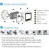 X5 2.4 inch Screen 2.0MP Security Camera No Disturb Peephole Viewer, Support TF Card (Gold) - Image 5