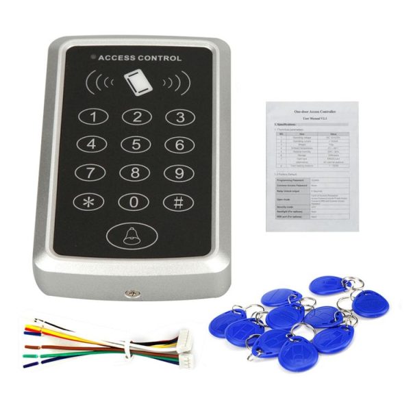 X3 RFID Single Door Access Control System with Keypad & 10 ID Card Token Keyfobs, Support Password & EM Card Reader - Image 4
