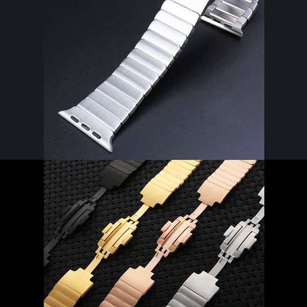Stainless Steel Watch Band For Apple Watch 38mm (Black) - Image 7