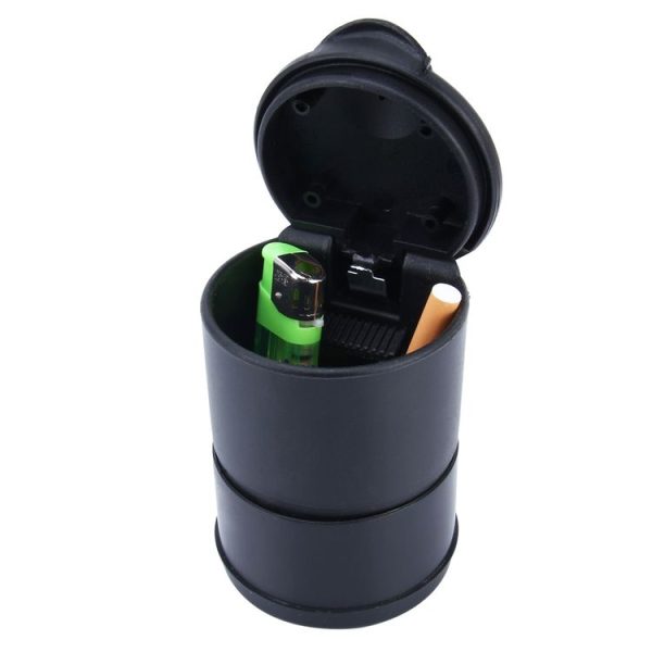 KANEED Universal Detachable Car Cigarette Ashtray for Most Car Cup Holder (Black) - Image 4