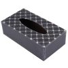 Luxury PU Leather Cover Case Tissue Box Car Pumping Tray - Image 2