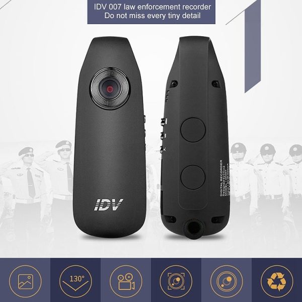 IDV 007 HD 1080P Clip Design Law Enforcement Recorder Portable Mini Monitoring Recorder, Support Motion Detection & TF Card (Max 128GB) - Image 10