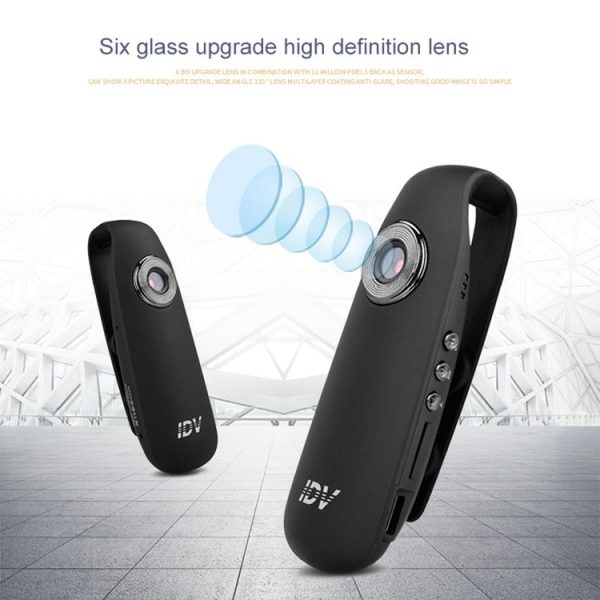 IDV 007 HD 1080P Clip Design Law Enforcement Recorder Portable Mini Monitoring Recorder, Support Motion Detection & TF Card (Max 128GB) - Image 11