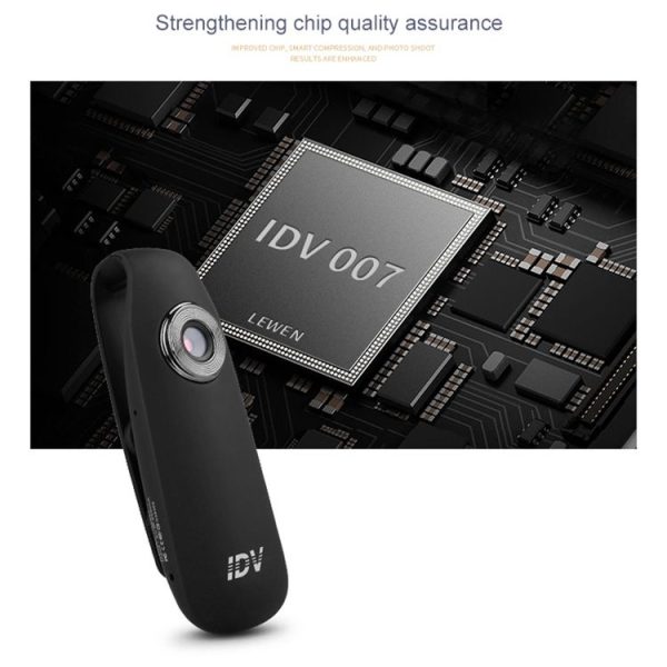 IDV 007 HD 1080P Clip Design Law Enforcement Recorder Portable Mini Monitoring Recorder, Support Motion Detection & TF Card (Max 128GB) - Image 8