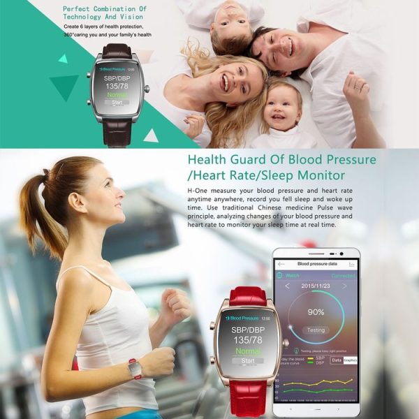 INew H-One 1.54 inch Bluetooth Health Smart Watch, Support Blood Pressure Monitor / Heart Rate Monitor / Sleep Monitor / Sports Monitor / Smart Alarm, Compatible with Android and iOS Phones - Image 10