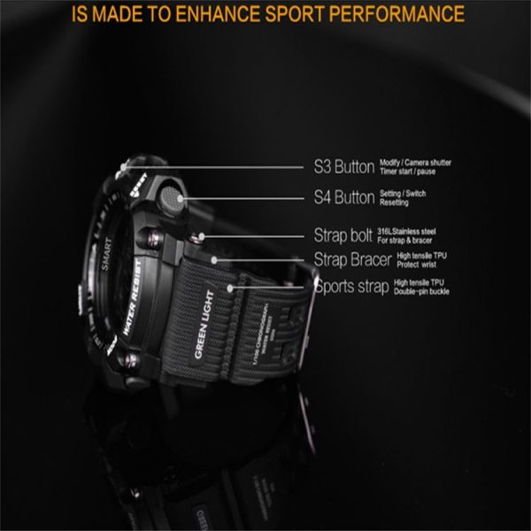 EX16 Bluetooth 4.0 Smart Watch, IP67 Waterproof, Support Sport Monitoring / Data Analysis / Information Reminder / Remote Camera, Compatible with both Android and iOS System (Gold) - Image 12