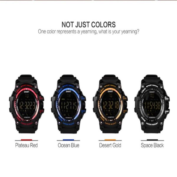 EX16 Bluetooth 4.0 Smart Watch, IP67 Waterproof, Support Sport Monitoring / Data Analysis / Information Reminder / Remote Camera, Compatible with both Android and iOS System (Gold) - Image 16