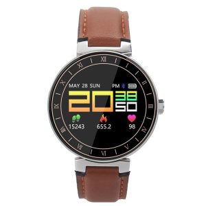 L8 0.95 inch Color OLED Touch Screen Bluetooth 4.0 Smart Bracelet, IP67 Waterproof, Support Multiple Sports Mode / Blood Pressure Monitor / Heart Rate Monitor / Sleep Monitor / Information Reminder / Sedentary Reminder, Compatible with both Android and iOS System (Brown)
