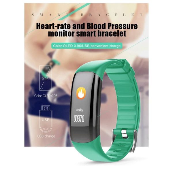 P7 0.96 inch Color Screen Bluetooth 4.0 Smart Bracelet Fitness Tracker, IP67 Waterproof, Support Multiple Sports Mode / Heart Rate Monitor / Sleep Monitor / Information Reminder / Sedentary Reminder, Compatible with both Android and iOS System (Blue) - Image 3