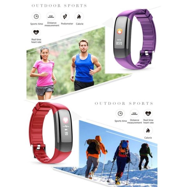 P7 0.96 inch Color Screen Bluetooth 4.0 Smart Bracelet Fitness Tracker, IP67 Waterproof, Support Multiple Sports Mode / Heart Rate Monitor / Sleep Monitor / Information Reminder / Sedentary Reminder, Compatible with both Android and iOS System (Blue) - Image 7