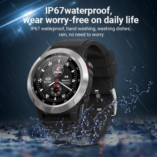 SMA-M4 1.3 inch IPS Color Touch Screen Smart Watch, IP67 Waterproof, Support GPS / Heart Rate Monitor / Sleep Monitor / Blood Pressure Monitoring (Black) - Image 10
