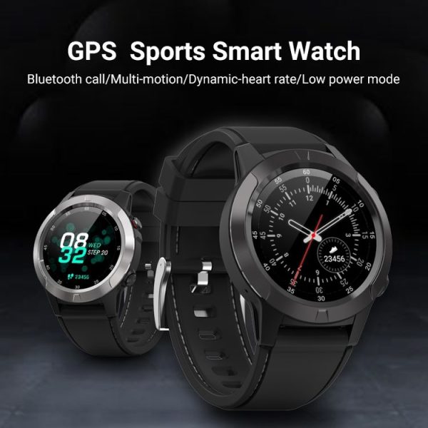 SMA-M4 1.3 inch IPS Color Touch Screen Smart Watch, IP67 Waterproof, Support GPS / Heart Rate Monitor / Sleep Monitor / Blood Pressure Monitoring (Black) - Image 3