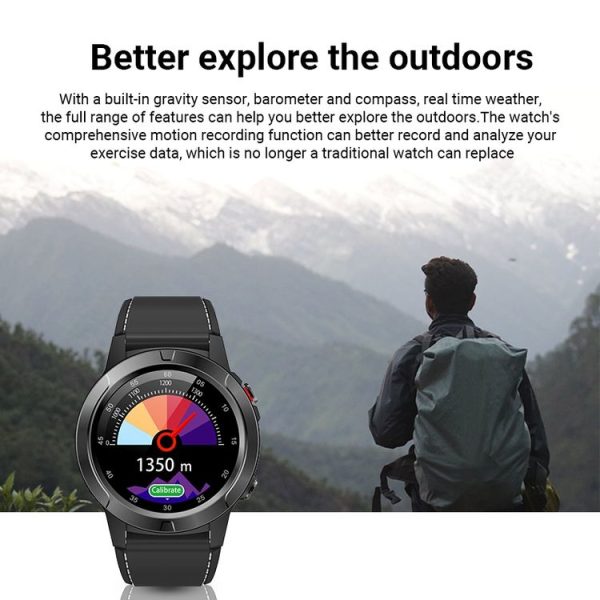 SMA-M4 1.3 inch IPS Color Touch Screen Smart Watch, IP67 Waterproof, Support GPS / Heart Rate Monitor / Sleep Monitor / Blood Pressure Monitoring (Black) - Image 6