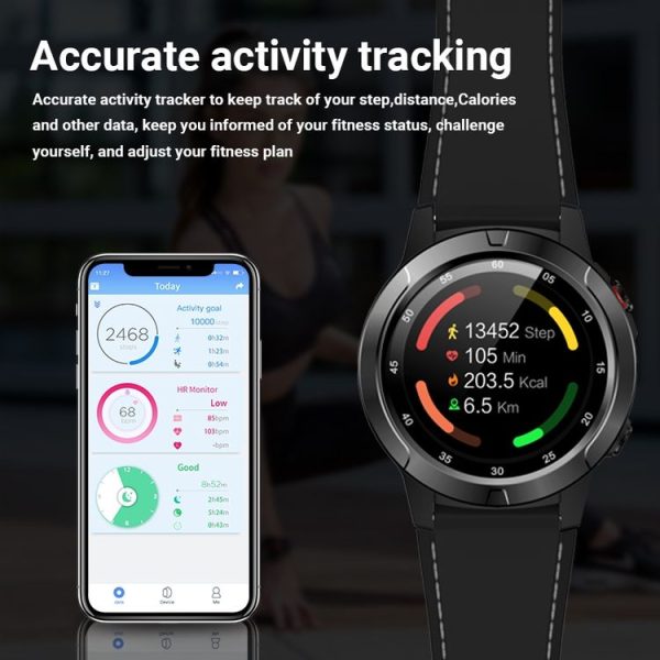 SMA-M4 1.3 inch IPS Color Touch Screen Smart Watch, IP67 Waterproof, Support GPS / Heart Rate Monitor / Sleep Monitor / Blood Pressure Monitoring (Black) - Image 8