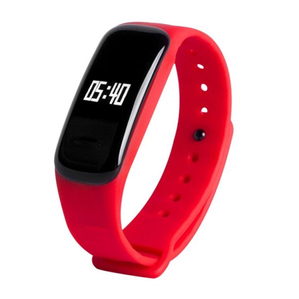 M8 Blood Pressure Heart Rate Bluetooth Smart Bracelet, Pedometer / Sleep Monitor / Call Reminder / Distance / Calories / Blood Oxygen (Red)