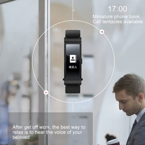 Huawei TalkBand B3 5 Modes Bluetooth 4.2 Headset Business Smart Bracelet for Android / iOS, Support Fitness Tracker / Pedometer / Reminder Call / Anti-lost / Sleep Monitor (Blue) - Image 12