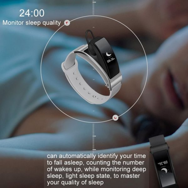 Huawei TalkBand B3 5 Modes Bluetooth 4.2 Headset Business Smart Bracelet for Android / iOS, Support Fitness Tracker / Pedometer / Reminder Call / Anti-lost / Sleep Monitor (Blue) - Image 14