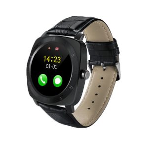 X3 1.33 inch Full IPS Round Touch Screen Bluetooth Smart Watch Phone With SIM Card Slot for Android Smartphones, Support Pedometer / Remote Camera / Sleep Monitoring / Sedentary Reminder / Security Anti-loss Function, etc (Black)