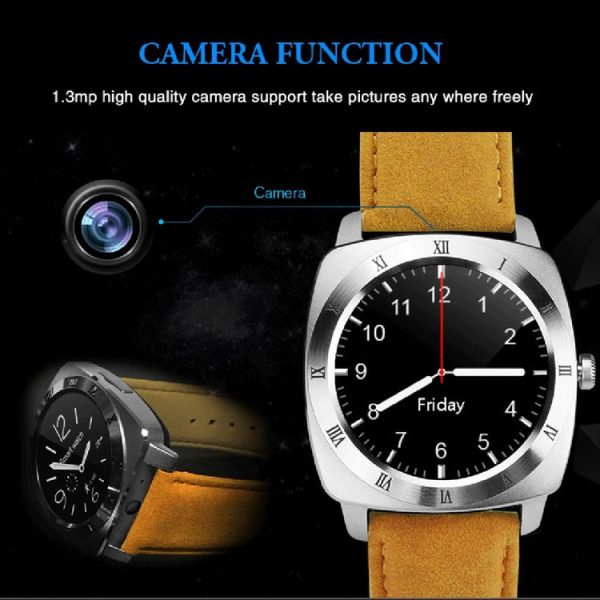 X3 1.33 inch Full IPS Round Touch Screen Bluetooth Smart Watch Phone With SIM Card Slot for Android Smartphones, Support Pedometer / Remote Camera / Sleep Monitoring / Sedentary Reminder / Security Anti-loss Function, etc (Black) - Image 10