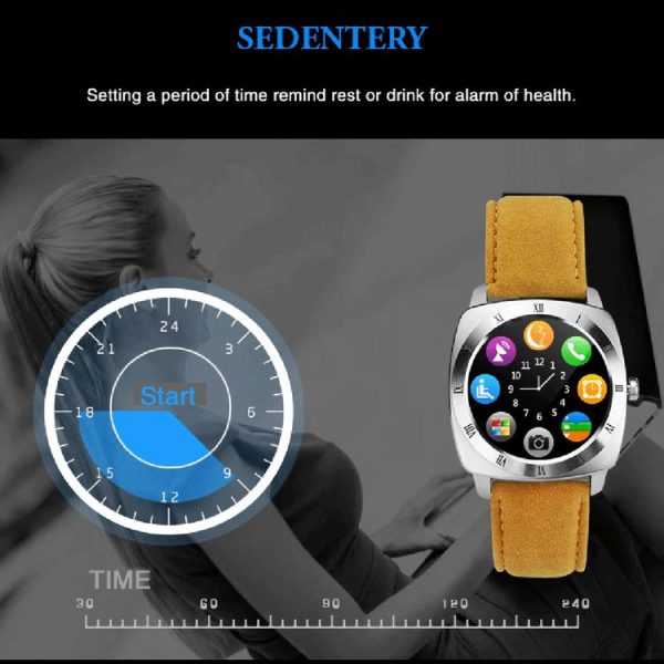 X3 1.33 inch Full IPS Round Touch Screen Bluetooth Smart Watch Phone With SIM Card Slot for Android Smartphones, Support Pedometer / Remote Camera / Sleep Monitoring / Sedentary Reminder / Security Anti-loss Function, etc (Black) - Image 14