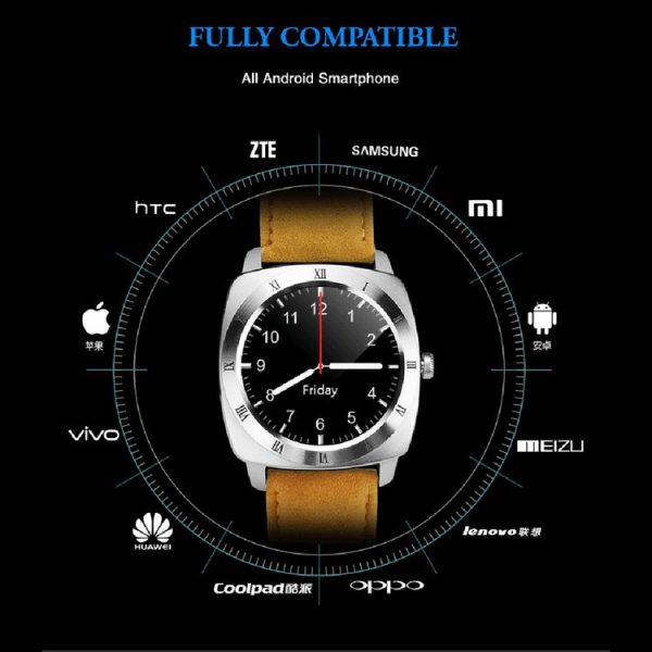 X3 1.33 inch Full IPS Round Touch Screen Bluetooth Smart Watch Phone With SIM Card Slot for Android Smartphones, Support Pedometer / Remote Camera / Sleep Monitoring / Sedentary Reminder / Security Anti-loss Function, etc (Black) - Image 16