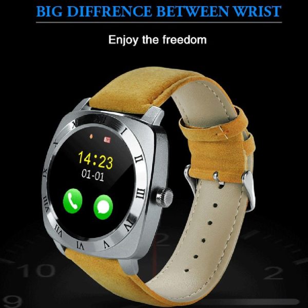 X3 1.33 inch Full IPS Round Touch Screen Bluetooth Smart Watch Phone With SIM Card Slot for Android Smartphones, Support Pedometer / Remote Camera / Sleep Monitoring / Sedentary Reminder / Security Anti-loss Function, etc (Black) - Image 5