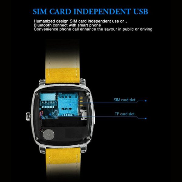X3 1.33 inch Full IPS Round Touch Screen Bluetooth Smart Watch Phone With SIM Card Slot for Android Smartphones, Support Pedometer / Remote Camera / Sleep Monitoring / Sedentary Reminder / Security Anti-loss Function, etc (Black) - Image 9