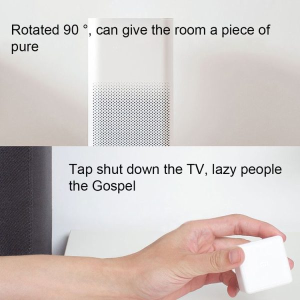 Original Xiaomi Intelligent Magic Mini Cube Wireless Remote Controller for Xiaomi Smart Home Suite Devices, with the Xiaomi Multifunctional Gateway Use (CA1001) (White) - Image 9