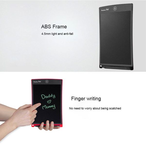Howshow 8.5 inch LCD Pressure Sensing E-Note Paperless Writing Tablet / Writing Board (Red) - Image 6