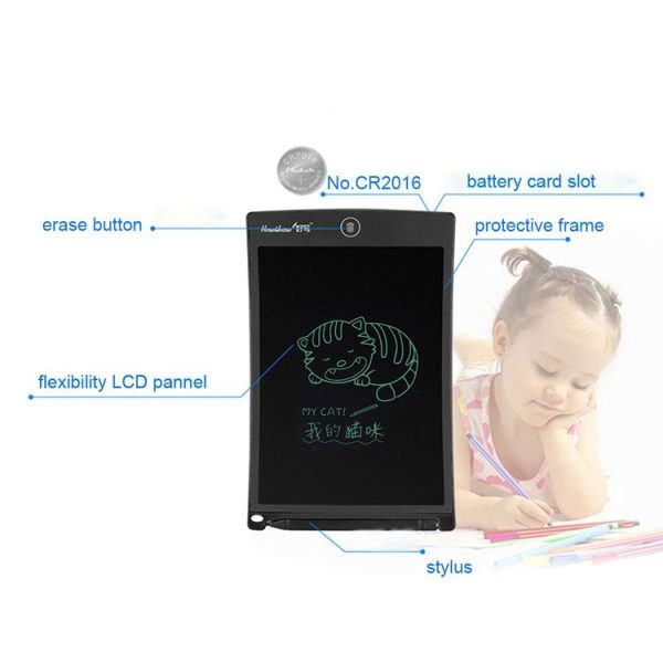 Howshow 8.5 inch LCD Pressure Sensing E-Note Paperless Writing Tablet / Writing Board (Red) - Image 9