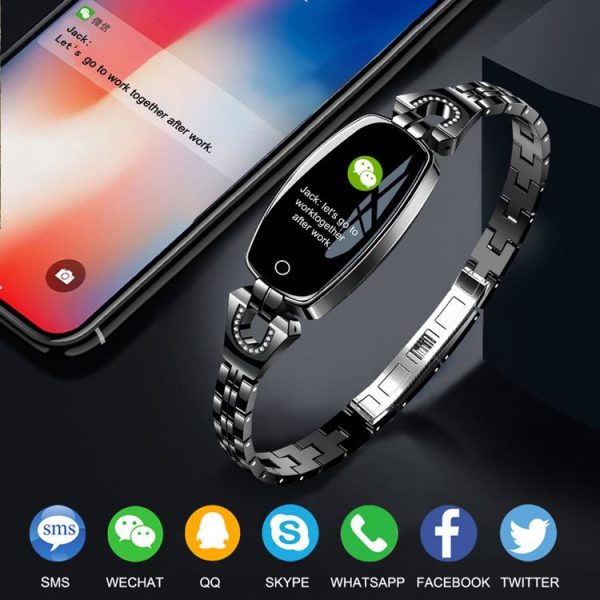 H8 0.96 inch TFT Color Screen Fashion Smart Watch IP67 Waterproof, Support Message Reminder / Heart Rate Monitor / Blood Pressure Monitoring / Sleeping Monitoring / Multiple Sport Mode (Rose Gold) - Image 13