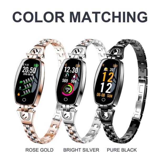 H8 0.96 inch TFT Color Screen Fashion Smart Watch IP67 Waterproof, Support Message Reminder / Heart Rate Monitor / Blood Pressure Monitoring / Sleeping Monitoring / Multiple Sport Mode (Rose Gold) - Image 18