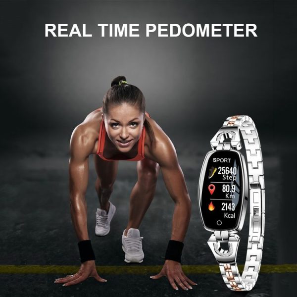 H8 0.96 inch TFT Color Screen Fashion Smart Watch IP67 Waterproof, Support Message Reminder / Heart Rate Monitor / Blood Pressure Monitoring / Sleeping Monitoring / Multiple Sport Mode (Rose Gold) - Image 7