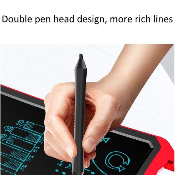 WP9309 8.5 inch LCD Monochrome Screen Writing Tablet Handwriting Drawing Sketching Graffiti Scribble Doodle Board for Home Office Writing Drawing (Black) - Image 7