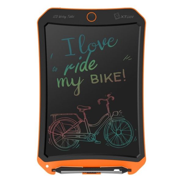 WP9309 8.5 inch LCD Color Screen Writing Tablet Handwriting Drawing Sketching Graffiti Scribble Doodle Board for Home Office Writing Drawing (Orange) - Image 2