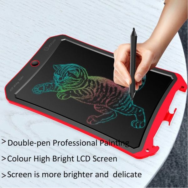 WP9309 8.5 inch LCD Color Screen Writing Tablet Handwriting Drawing Sketching Graffiti Scribble Doodle Board for Home Office Writing Drawing (Orange) - Image 3