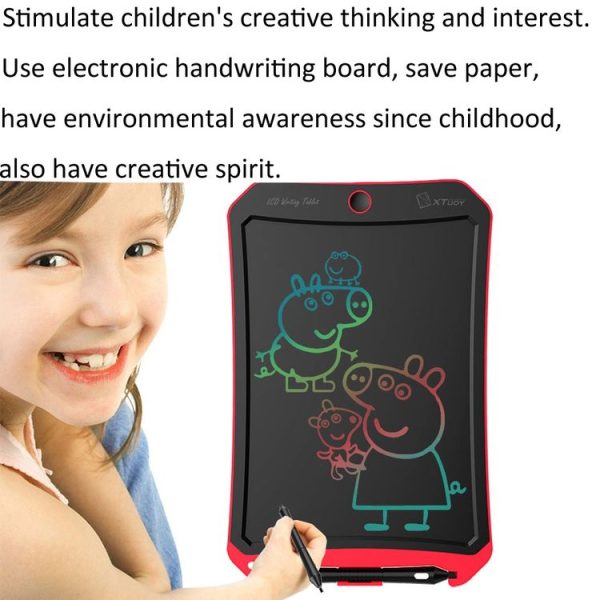 WP9309 8.5 inch LCD Color Screen Writing Tablet Handwriting Drawing Sketching Graffiti Scribble Doodle Board for Home Office Writing Drawing (Orange) - Image 6