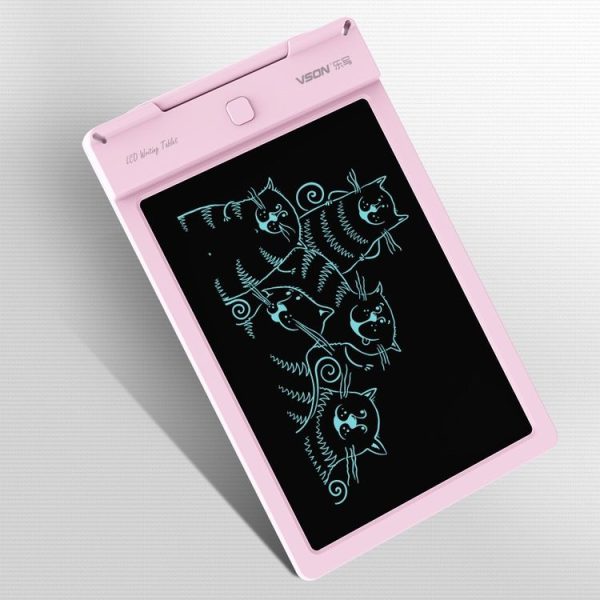 WP9310 9 inch LCD Monochrome Screen Writing Tablet Handwriting Drawing Sketching Graffiti Scribble Doodle Board for Home Office Writing Drawing (Pink) - Image 2