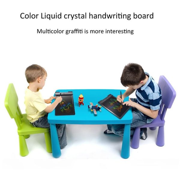 WP9310 9 inch LCD Color Screen Writing Tablet Handwriting Drawing Sketching Graffiti Scribble Doodle Board for Home Office Writing Drawing (Black) - Image 3