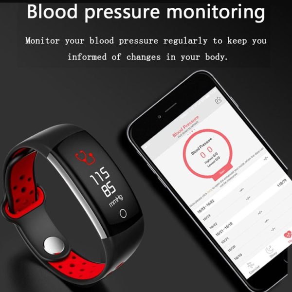 Q6 0.96 inches LCD Color Screen Smart Bracelet IP68 Waterproof, Support Call Reminder / Heart Rate Monitoring / Blood Pressure Monitoring / Blood Oxygen Monitor / Sleep Monitoring / Sedentary Reminder (Red) - Image 10