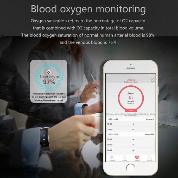 Q6 0.96 inches LCD Color Screen Smart Bracelet IP68 Waterproof, Support Call Reminder / Heart Rate Monitoring / Blood Pressure Monitoring / Blood Oxygen Monitor / Sleep Monitoring / Sedentary Reminder (Red) - Image 11