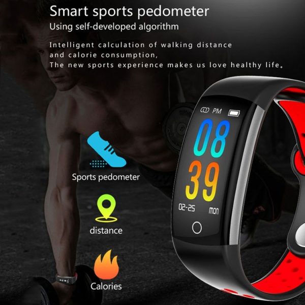 Q6 0.96 inches LCD Color Screen Smart Bracelet IP68 Waterproof, Support Call Reminder / Heart Rate Monitoring / Blood Pressure Monitoring / Blood Oxygen Monitor / Sleep Monitoring / Sedentary Reminder (Red) - Image 13