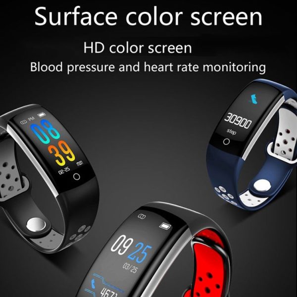 Q6 0.96 inches LCD Color Screen Smart Bracelet IP68 Waterproof, Support Call Reminder / Heart Rate Monitoring / Blood Pressure Monitoring / Blood Oxygen Monitor / Sleep Monitoring / Sedentary Reminder (Red) - Image 3