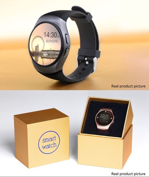 KW18 Bluetooth Smart Watch 1.3 inch IPS LCD Phone, Support Anti-lost / Heart Rate Monitor / Pedometer / Sleep Monitor / Sedentary Remind / GSM (Gold) - Image 17