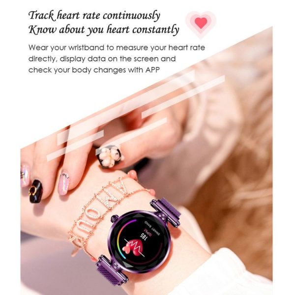 H1 1.04 inch IPS Color Screen Women Smartwatch IP67 Waterproof, Support Call Reminder / Heart Rate Monitoring / Blood Pressure Monitoring / Sedentary Reminder / Sleep Monitoring (Blue) - Image 6